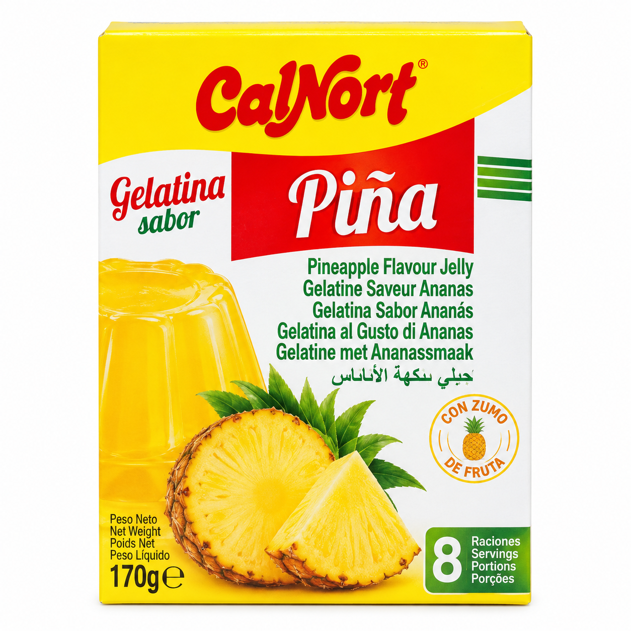 Gelatina CalNort sabor Piña