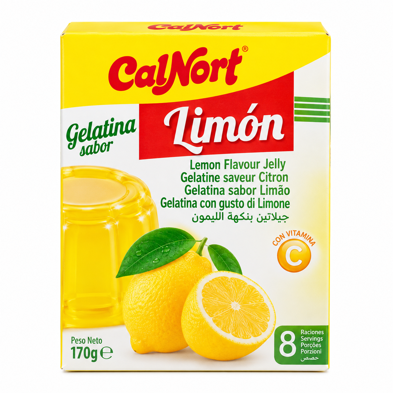 Gelatina CalNort sabor Limón