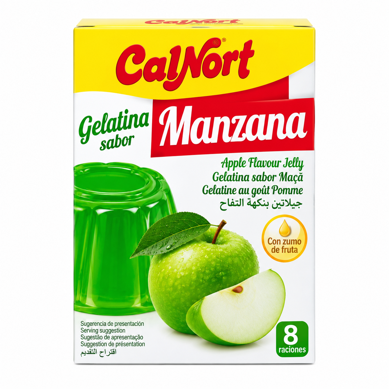 Gelatina CalNort sabor Manzana