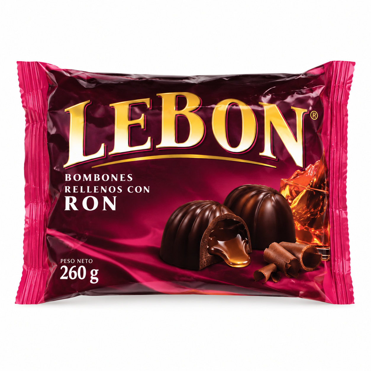 Bolsa de bon rellenos con ron