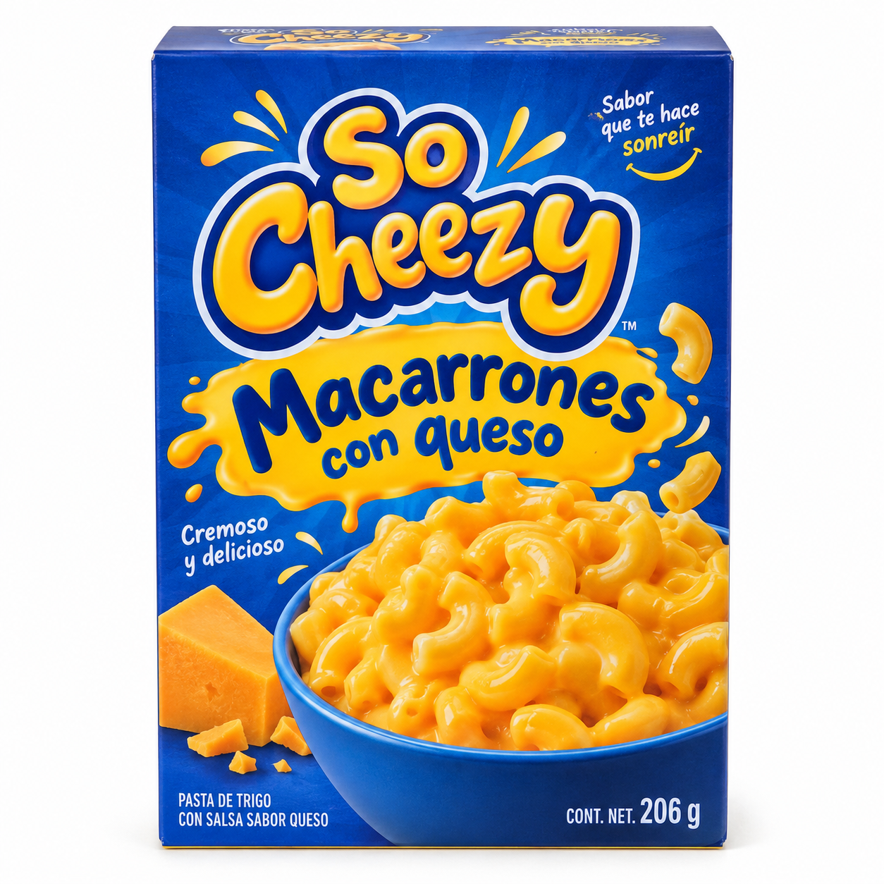 Macarrones So Cheezy con queso